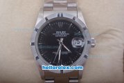 Rolex Datejust Oyster Perpetual Automatic with Black Dial and Linear Marking-Small Calendar
