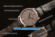 Girard Perregaux 1966 9015 Auto Steel Case with Grey Dial and Black Leather Strap