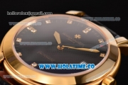 Vacheron Constantin Malte Swiss ETA 2824 Automatic Yellow Gold Case with Diamonds Markers and Black Dial