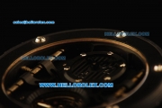 Hublot Tourbillon Vendome Limited Edition Automatic PVD Case with Black Dial and Black Rubber Strap