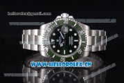 Rolex Submariner Miyota 8215 Automatic Steel Case/Bracelet with Green Dial and Dot Markers