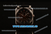 Bell&Ross BR 03-92 AAERO GT Asia Automatic Steel Case with Skeleton Dial Steel Bezel and Black Leather Strap - (AAAF)