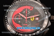 Ferrari Race Day Watch Chrono Miyota OS10 Quartz PVD Case with Black/Red Dial and Arabic Numeral Markers