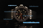 Hublot Big Bang Ayrton Senna Chronograph Swiss Valjoux 7750 Automatic Movement Ceramic Case and Bezel with Black Dial and Black Rubber Strap-1:1 Original