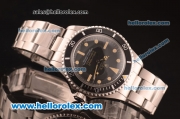 Rolex Submariner Oyster Perpetual Swiss ETA 2836 Automatic Full Steel with Black Dial and Yellow Markers