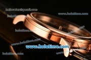 Patek Philippe Calatrava 2813 Automatic Rose Gold Case with Black Dial and Arabic Numeral Markers