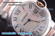 Cartier Ballon Bleu De Cartier Swiss ETA Quartz Steel Case with White MOP Dial and Two Tone Strap