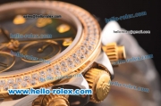 Rolex Daytona Swiss Valjoux 7750 Automatic Two Tone with Diamond Bezel and Black MOP Dial