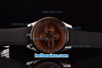 Tag Heuer Mikrogirder 2000 Chronograph Miyota Quartz Steel Case with PVD Bezel - Brown Dial