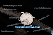 Cartier Ronde Solo Swiss ETA 2836 Automatic Steel Case with Diamond Bezel White Dial and Black Roman Numeral/Diaomond Markers