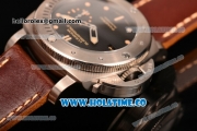 Panerai PAM569 Luminor Submersible 1950 Left-handed Titanio Clone P.9000 Automatic Titanium Case with Black Textured Dial and Luminous Markers - 1:1 Original (KW)