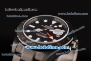 Rolex Pro-Hunter Explorer II Asia 2813/Swiss ETA 2836/Clone Rolex 3187/Super Clone 3187 Automatic Full PVD with Black Dial and White Markers - 1:1 Original (BP)