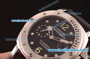 Panerai Luminor Submersible Swiss Valjoux 7750 Steel Case with Black Dial and Rubber Strap-1:1 Original