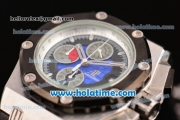 Audemars Piguet Grand Prix Chronograph Quartz Steel Case with PVD Bezel and Blue Dial - 7750 Coating