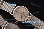 IWC Portofino Swiss ETA 2892 Automatic Steel Case with Gold Stick Markers and Silver Dial