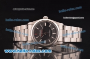 Rolex Milgauss Automatic Movement with Black Dial Vintage Edition and White Stick Marker-SS Strap