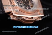 Hublot Masterpiece MP 08 Antikythera Sunmoon Asia 2813 Automatic Rose Gold Case Skeleton Dial Stick Markers and Grey Leather Strap