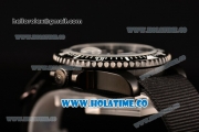 Rolex GMT-Master II Asia Automatic PVD Case with Black Dial White Markers and Black Nylon Strap