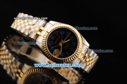 Rolex Datejust Oyster Perpetual Automatic Movement Steel Case with Gold Bezel and Two Tone Strap-Lady Model