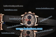 Tag Heuer Carrera Calibre 17 Chrono Miyota OS20 Quartz Rose Gold Case with White Dial and Stick Markers