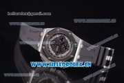 Audemars Piguet Royal Oak Offshore Chronograph Michael Schumacher Clone AP Calibre 3126 Automatic Titanium Case with Black Dial Grey Rubber Strap and Stick Markers (J12)