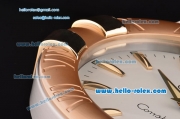 Omega Constellation Swiss Quartz Rose Gold Case White Dial Stick Markers Wall Clock
