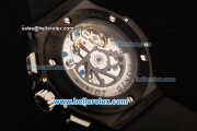 Hublot Big Bang Chronograph Swiss Valjoux 7750 Automatic Movement PVD Case with Ceramic Bezel and Black Markers-Black Rubber Strap