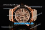 Audemars Piguet Royal Oak Offshore Clone AP Calibre 3126 Automatic Rose Gold with Grey Dial and Arabic Numeral Markers- PVD Bezel (EF)