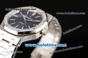 Audemars Piguet Royal Oak Swiss ETA 2824 Automatic Stainless Steel Case with Diamond Bezel Blue Dial and Stick Markers