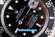 Rolex Submariner Pro-Hunter Oyster Perpetual Automatic Movement ETA Case with Black Dial-Black Bezel and SS Strap