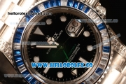 Rolex GMT-Master II All Diamond Blue Bezel Automatic (Correct Hand Stack) 116759SA