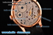 IWC Portuguese Vintage Asia 6497 Manual Winding Rose Gold Case with White Dial and Arabic Numeral Markers