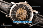 Vacheron Constantin Malte Asia Automatic Steel Case with Black Skeleton Dial and Silver Roman Numeral Markers