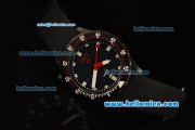 Sinn U1 Swiss ETA 2836 Automatic Movement PVD Case with Black Dial and Black Rubber Strap