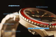 Omega Seamaster Swiss ETA 2836 Automatic Full Steel with Black Dial and Orange Bezel