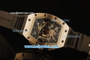 Richard Mille RM011 Automatic Movement Steel Case and Bezel with Black Rubber Strap