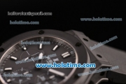 Hublot Big Bang Chrono Clone Hub4100 Automatic Ceramic Case with Black Rubber Strap and White Stick Markers (TW)