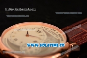 A.Lange&Sohne Grossen Lange 1 Asia Automatic Rose Gold Case with White/Grey Dial and Silver Markers