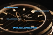 Hublot Classic Fusion Swiss ETA 2824 Automatic Steel Case with PVD Bezel and Black Carbon Fiber Dial - 1:1 Original