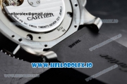 Cartier Calibre de Cartier Diver Swiss ETA 2824 Automatic Steel Case White Dial With Roman Numeral Markers Black Rubber Strap