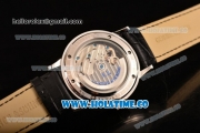 A.Lange&Sohne Saxonia Tourbillon Asia Automatic Steel Case with Black Dial and Silver Stick Markers