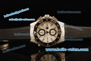 Tag Heuer Aquaracer Chronograph Swiss Valjoux 7750 Automatic Movement Steel Case with Black Bezel and Black Rubber Strap