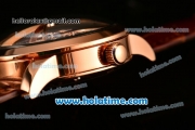 Patek Philippe Grand Complication ST25 Automatic Rose Gold Case with White Dial and Brown Leather Strap - ETA Coating