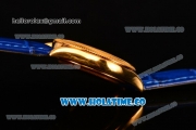 Rolex Cellini Time Asia 2813 Automatic Yellow Gold Case with Black/Blue Dial and Stick Markers