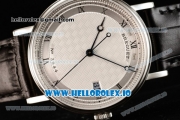 Breguet Classique Japanese Miyota 9015 Automatic Movement Steel White Dial and Roman Numeral Markers Leather Strap (FF)