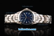 Tag Heuer Link Tiger Woods Automatic Movement Full Steel with Blue Dial and Stick Markers