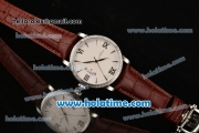 Patek Philippe Calatrava Swiss ETA 2824 Automatic Steel Case with White Dial and Stick/Roman Numeral Markers