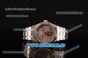 Audemars Piguet Royal Oak 41MM Swiss Tourbillon Manual Winding Full Steel with Diamonds Bezel and Grey Dial (FT)