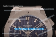 Hublot Classic Fusion Chrono Miyota Quartz Stainless Steel Case/Bracelet with Black Dial Stick Markers