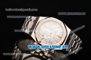 Audemars Piguet Royal Oak Chronograph 41mm Swiss Valjoux 7750 Automatic Full Steel with Stick Markers and White Dial (EF)